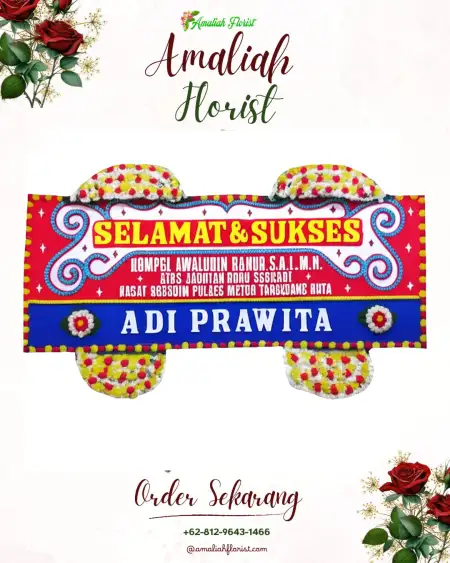 Papan Bunga Ucapan Selamat Patoameme